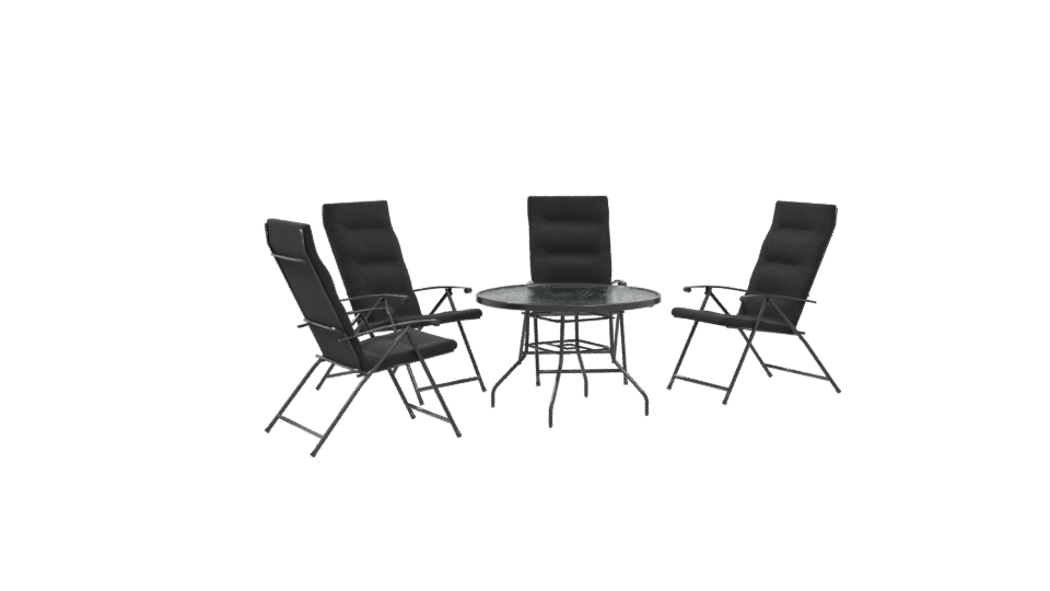 Stylish Outdoor Dining Set 3D - Professional 3D Model Render 4