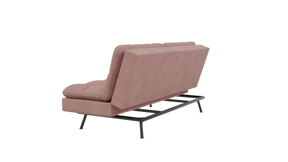 Stylish Modern Fabric Sofa 3D Model - Professional 3D Model Render 3