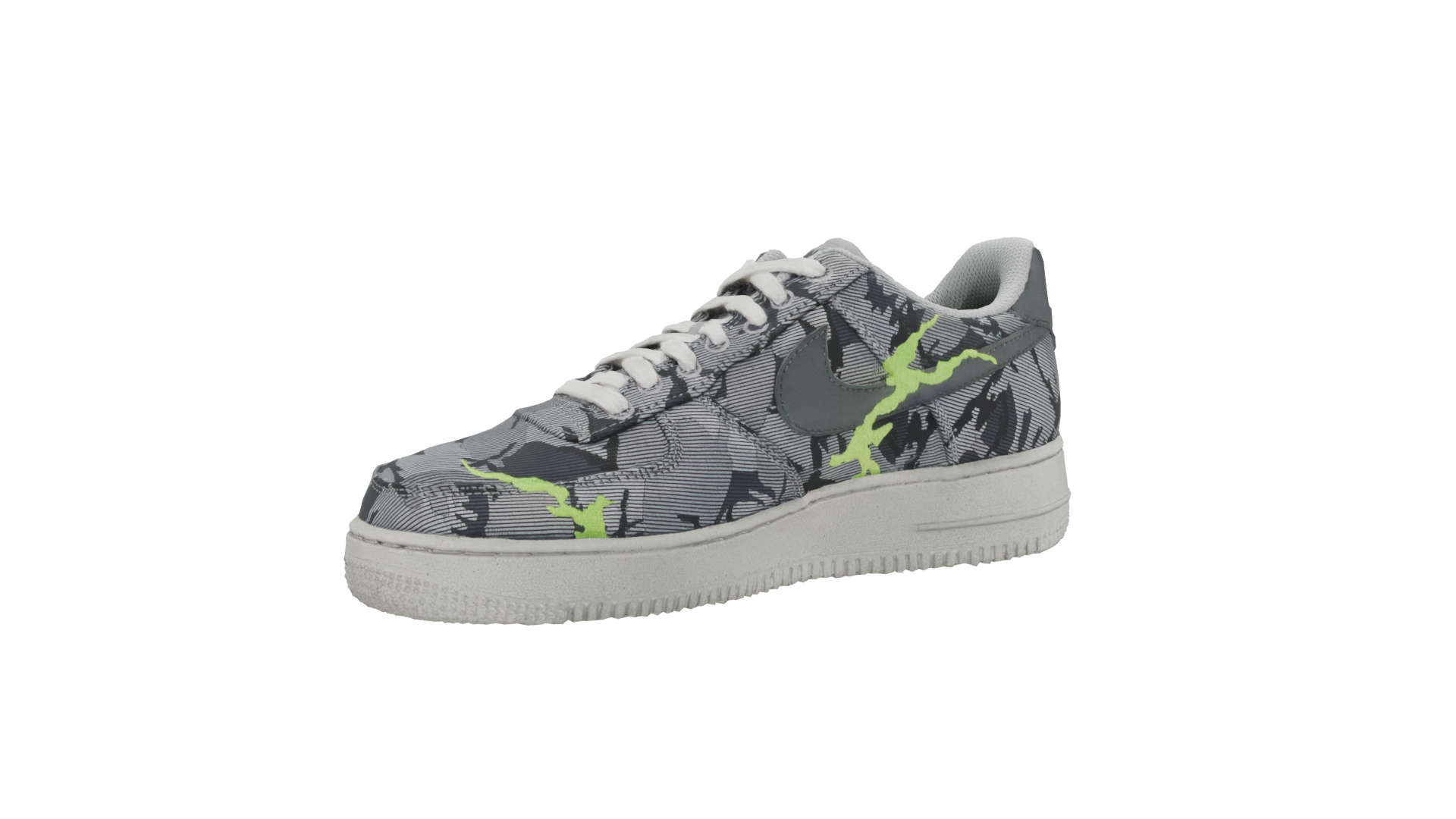 Stylish Camo Sneakers 3D Model - Professional 3D Model Render 4