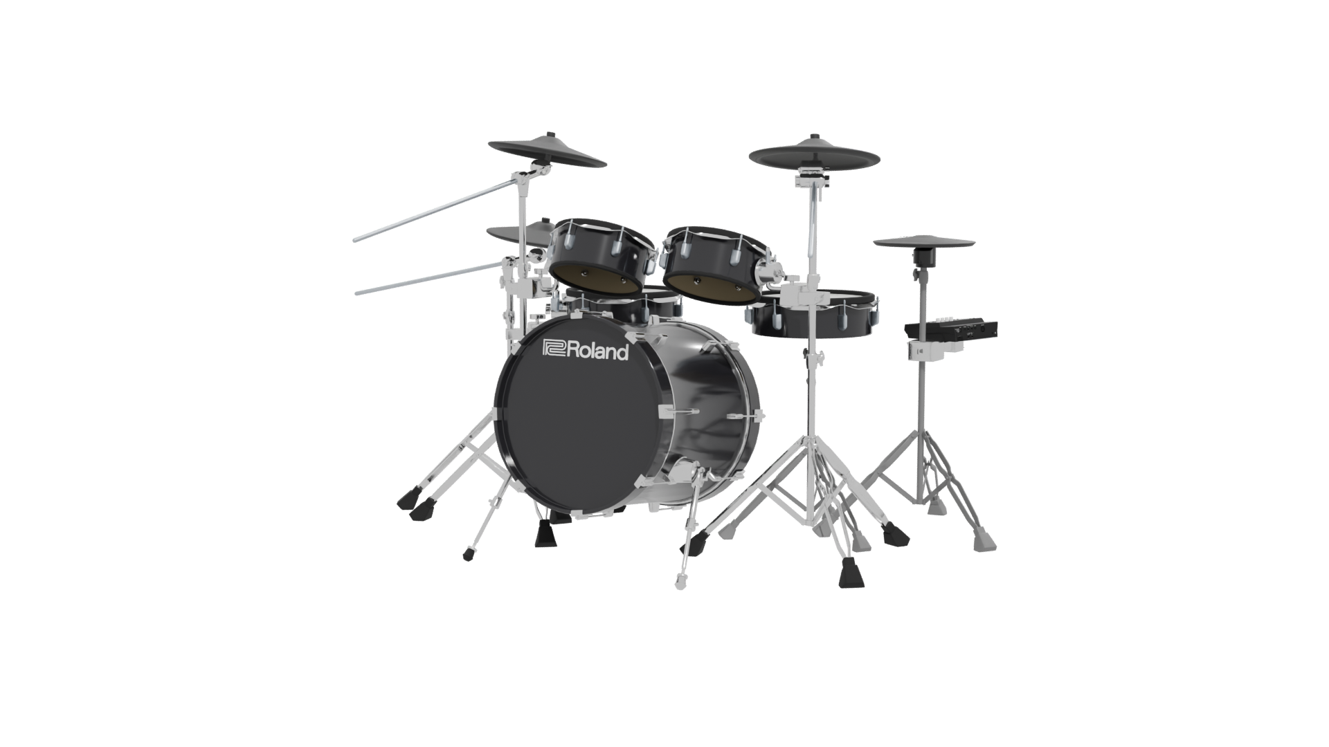 Realistic Drum Set 3D Model - Professional 3D Model Render 12
