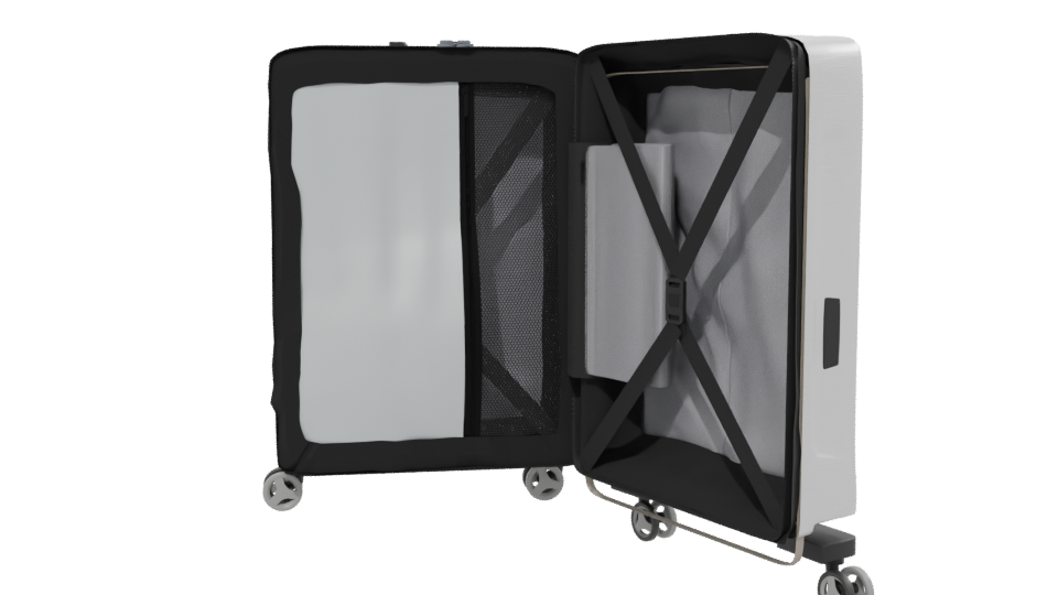 Stylish Luggage Suitcase Model - Professional 3D Model Render 13