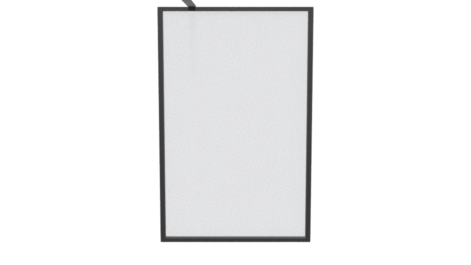 Sleek Modern Glass Display Panel 3D Model - Professional 3D Model Render 5