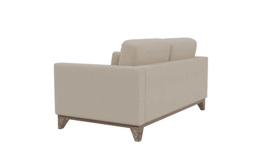 Contemporary Fabric Sofa 3D Model - Professional 3D Model Render 3