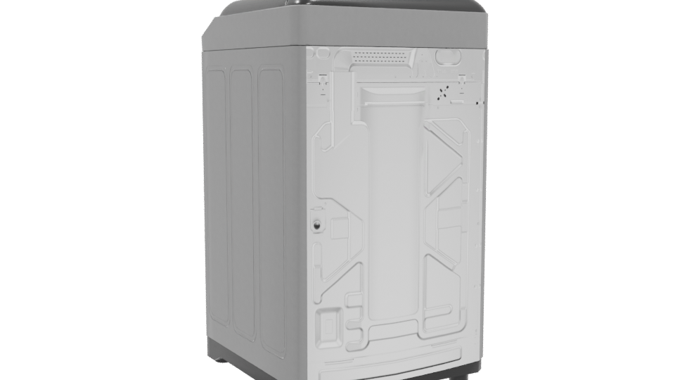 Sleek Modern Washing Machine 3D - Professional 3D Model Render 4