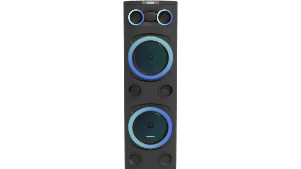 Stylish RGB Floor Speaker 3D Model - Professional 3D Model Render 11