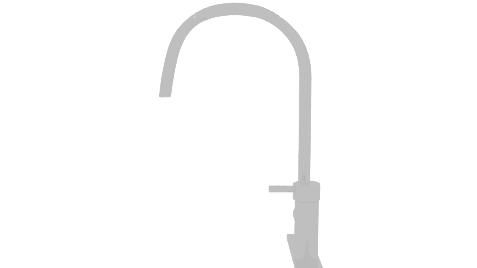 Sleek Modern Kitchen Faucet 3D Model - Professional 3D Model Render 2