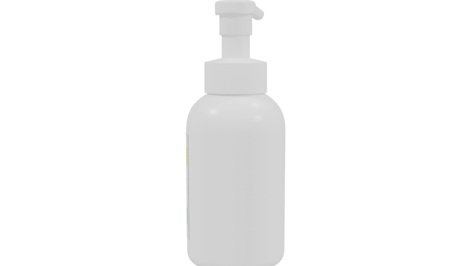 Stylized Baby Lotion Bottle 3D - Professional 3D Model Render 3