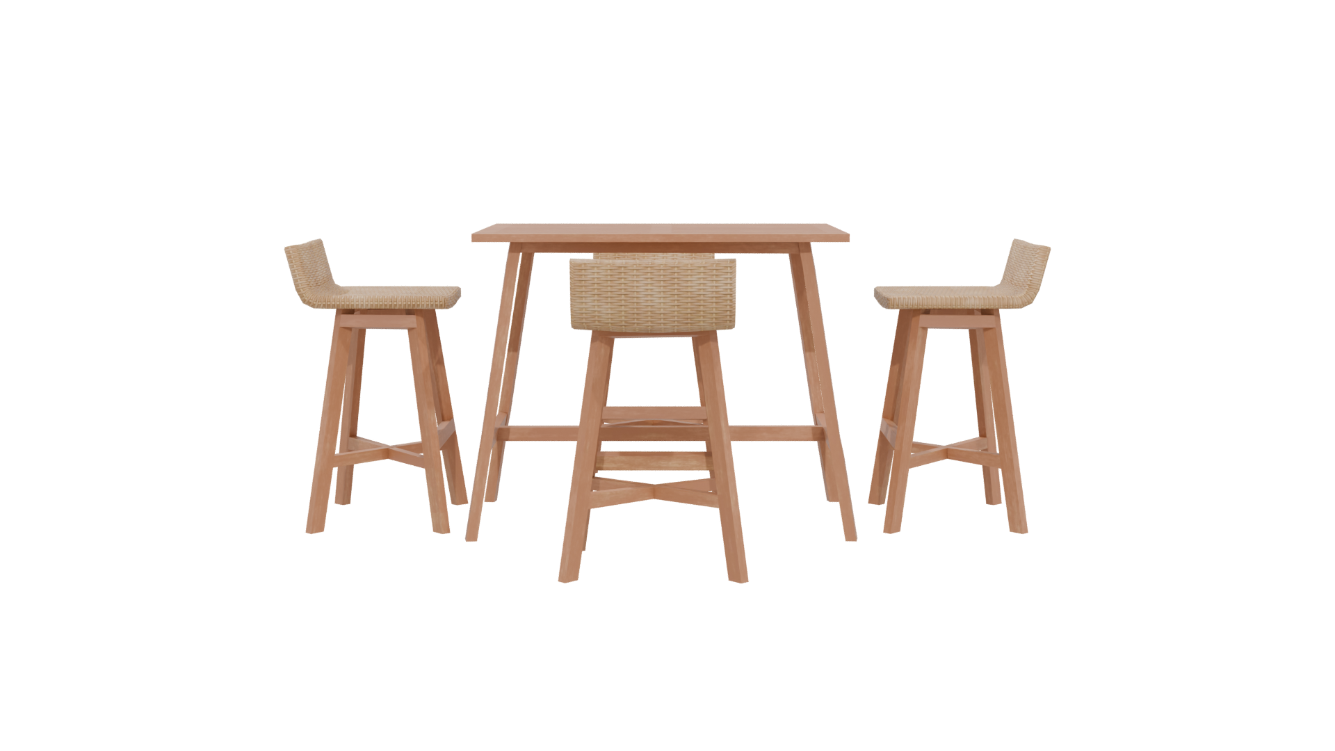 Stylish Modern Dining Set 3D - Professional 3D Model Render 5