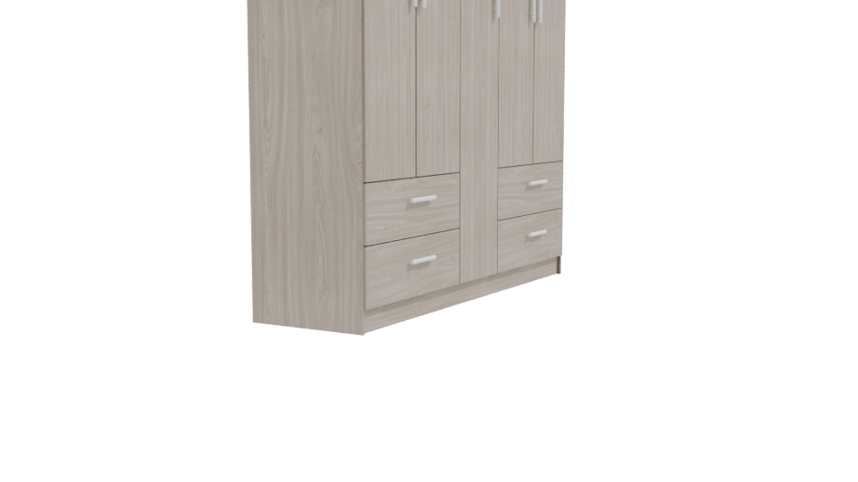 Elegant Vertical Storage Cabinet 3D Model - Professional 3D Model Render 9