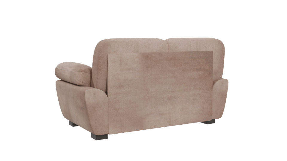 Stylish Contemporary Fabric Sofa 3D Model - Professional 3D Model Render 4