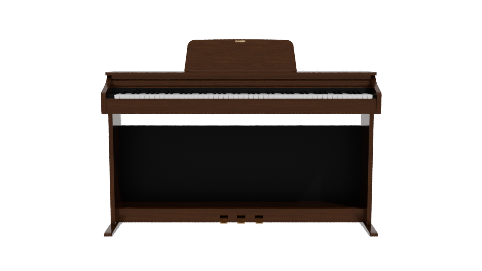 Stylish Digital Piano Model - Professional 3D Model Render 11