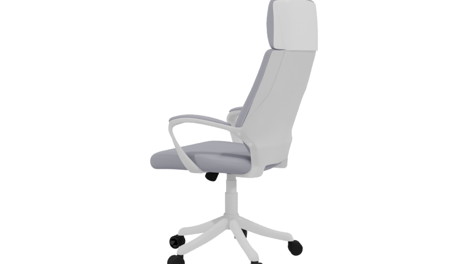 Elegant Ergonomic Office Chair 3D Model - Professional 3D Model Render 3