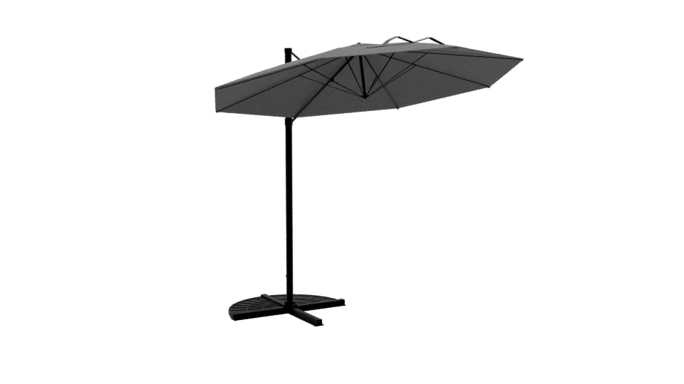 Stylish Outdoor Patio Umbrella 3D Model - Professional 3D Model Render 13