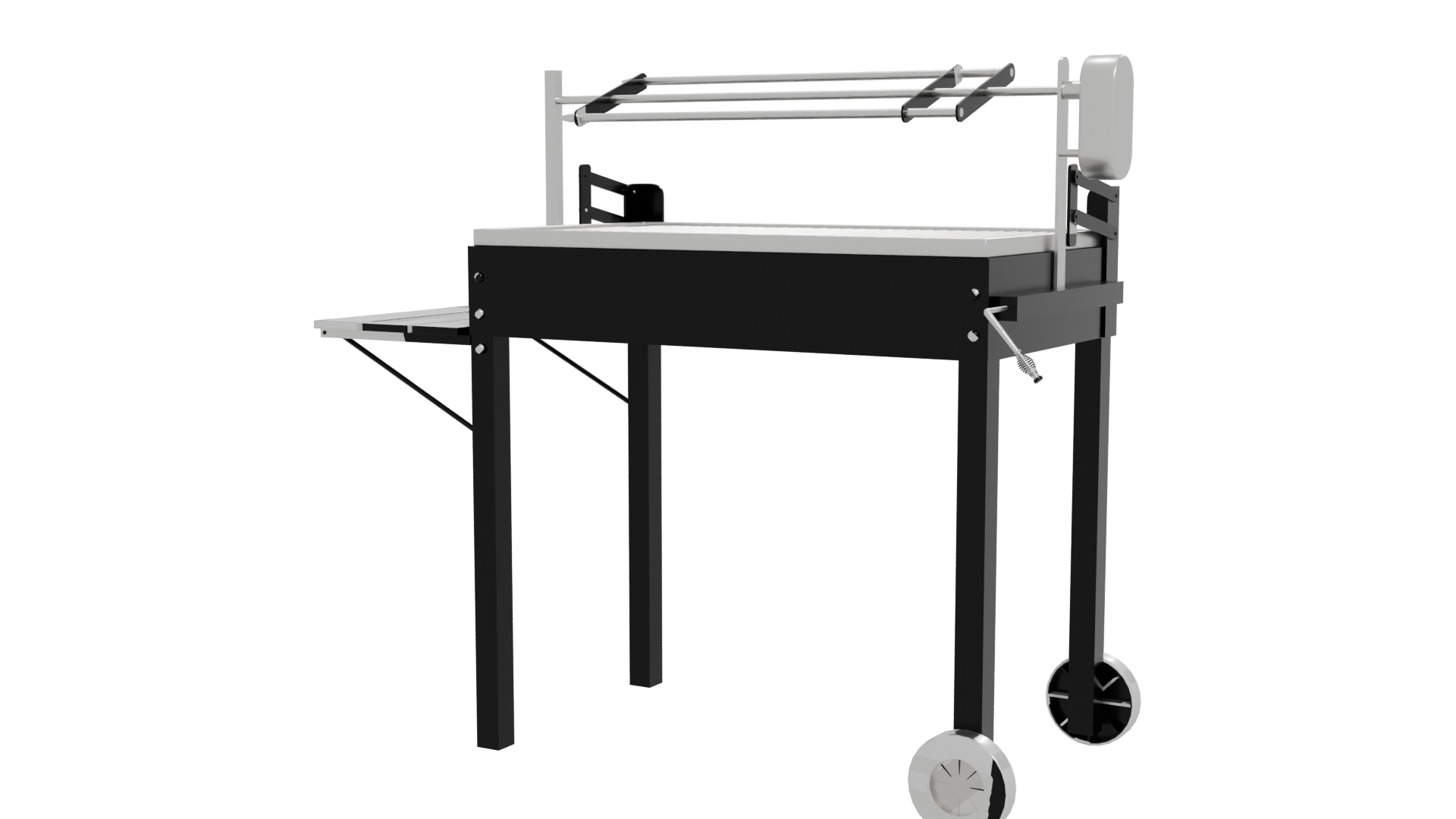 High-Quality Outdoor Grill 3D Model - Professional 3D Model Render 12