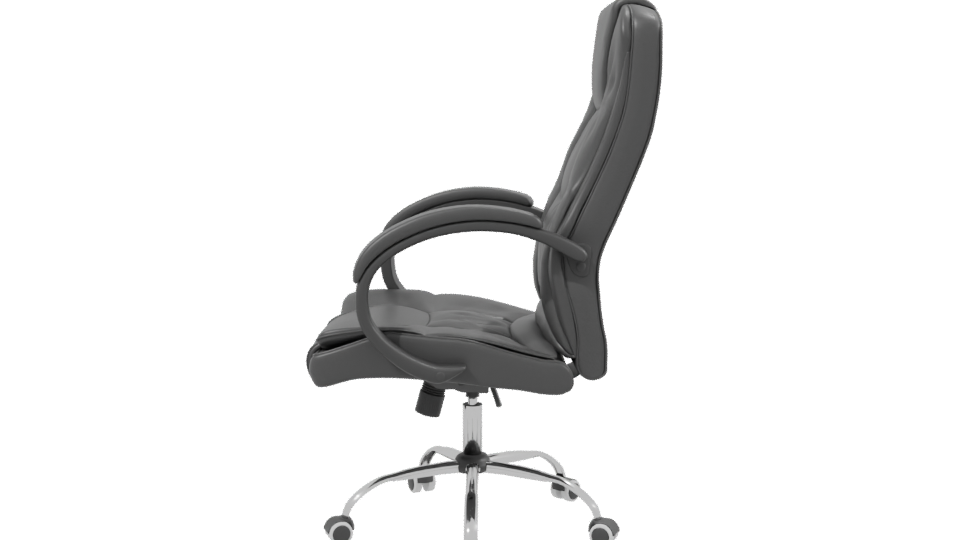 Ergonomic High-Back Office Chair 3D Model - Professional 3D Model Render 2