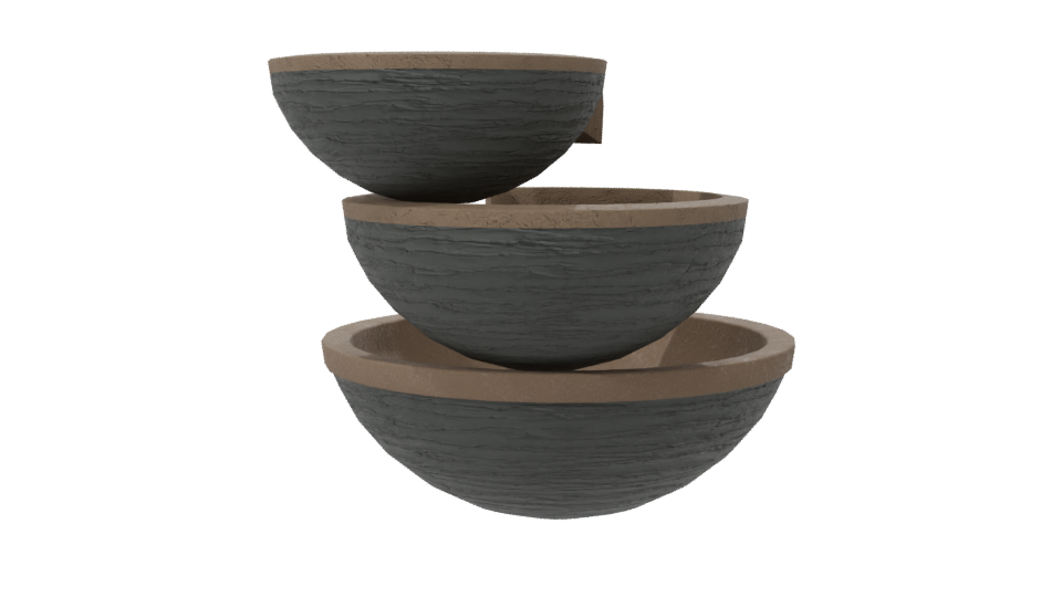 Stylish Tiered Fountain Model - Professional 3D Model Render 7