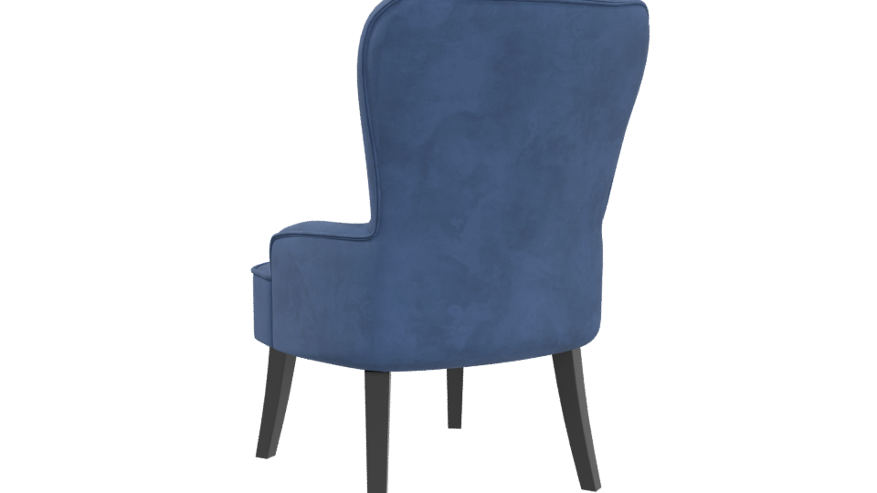 Stylish Fabric Accent Chair 3D - Professional 3D Model Render 4