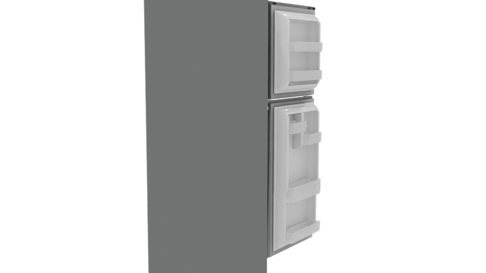Stylish Double Door Refrigerator 3D - Professional 3D Model Render 8