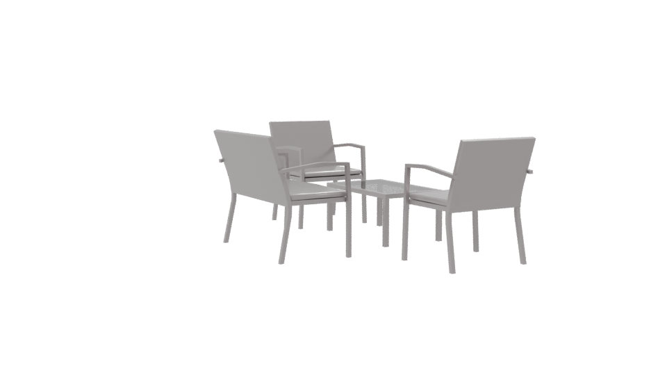 Modern Outdoor Furniture Set 3D - Professional 3D Model Render 7