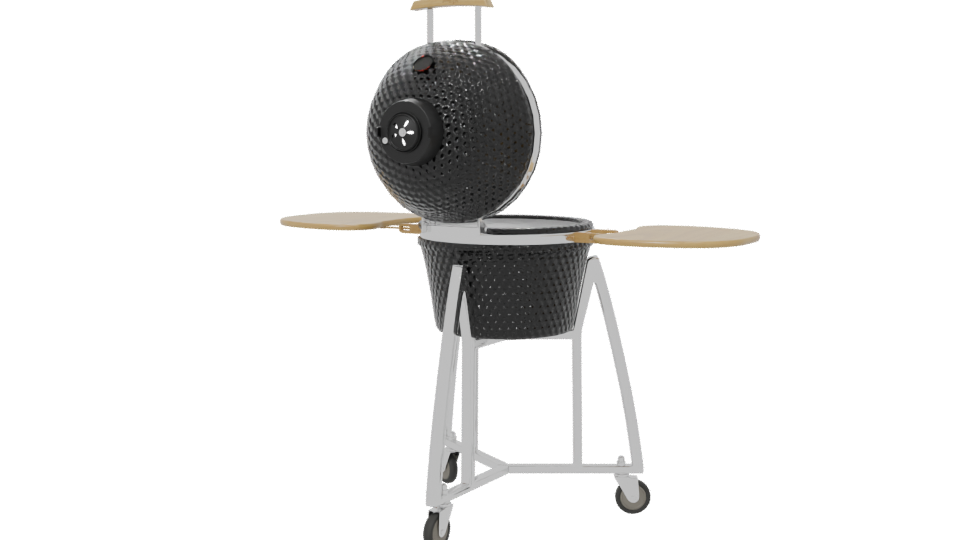 Stylish Outdoor Cooking Grill Model - Professional 3D Model Render 6