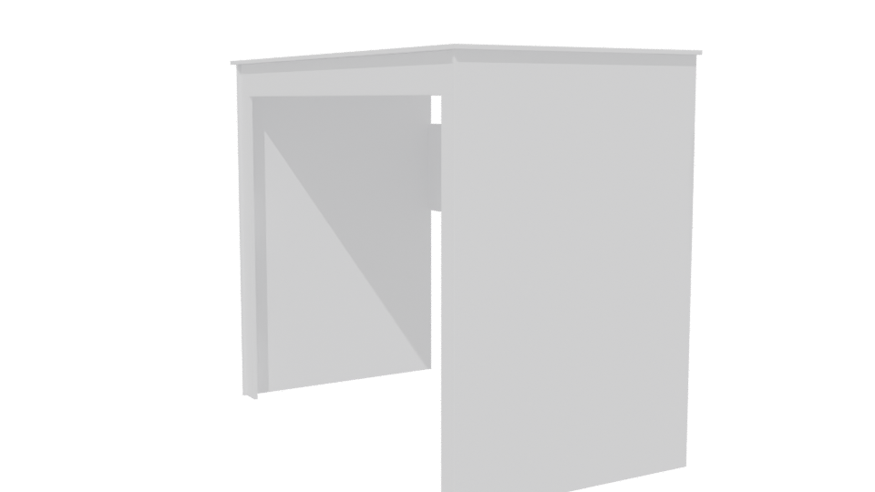 Sleek Minimalist Desk 3D Model - Professional 3D Model Render 13