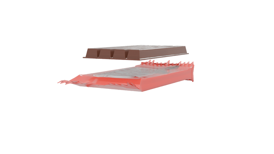 Stylized Snack Wrapper 3D Model - Professional 3D Model Render 12