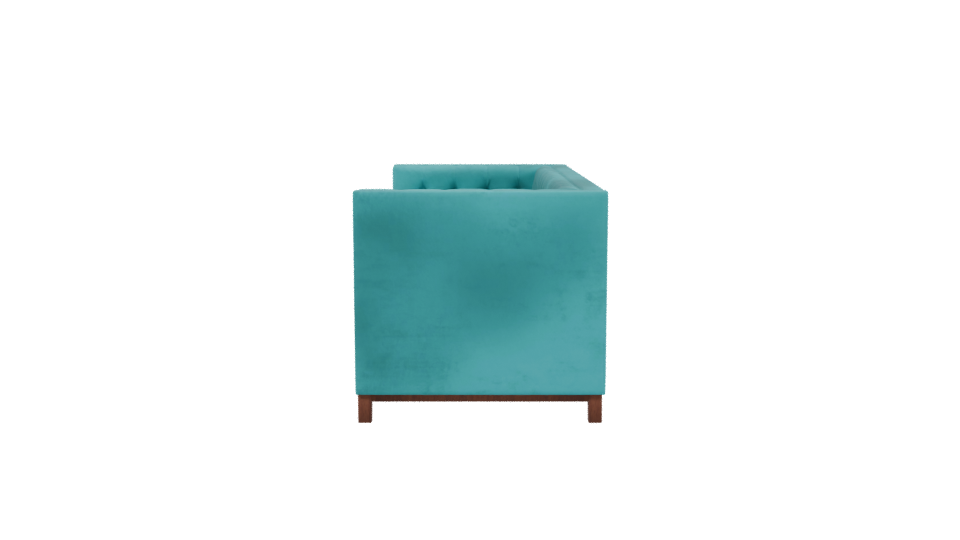 Stylish Velvet Sofa 3D Model - Professional 3D Model Render 2
