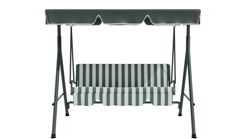 Stylish Outdoor Swing Bench 3D Model - Professional 3D Model Render 11