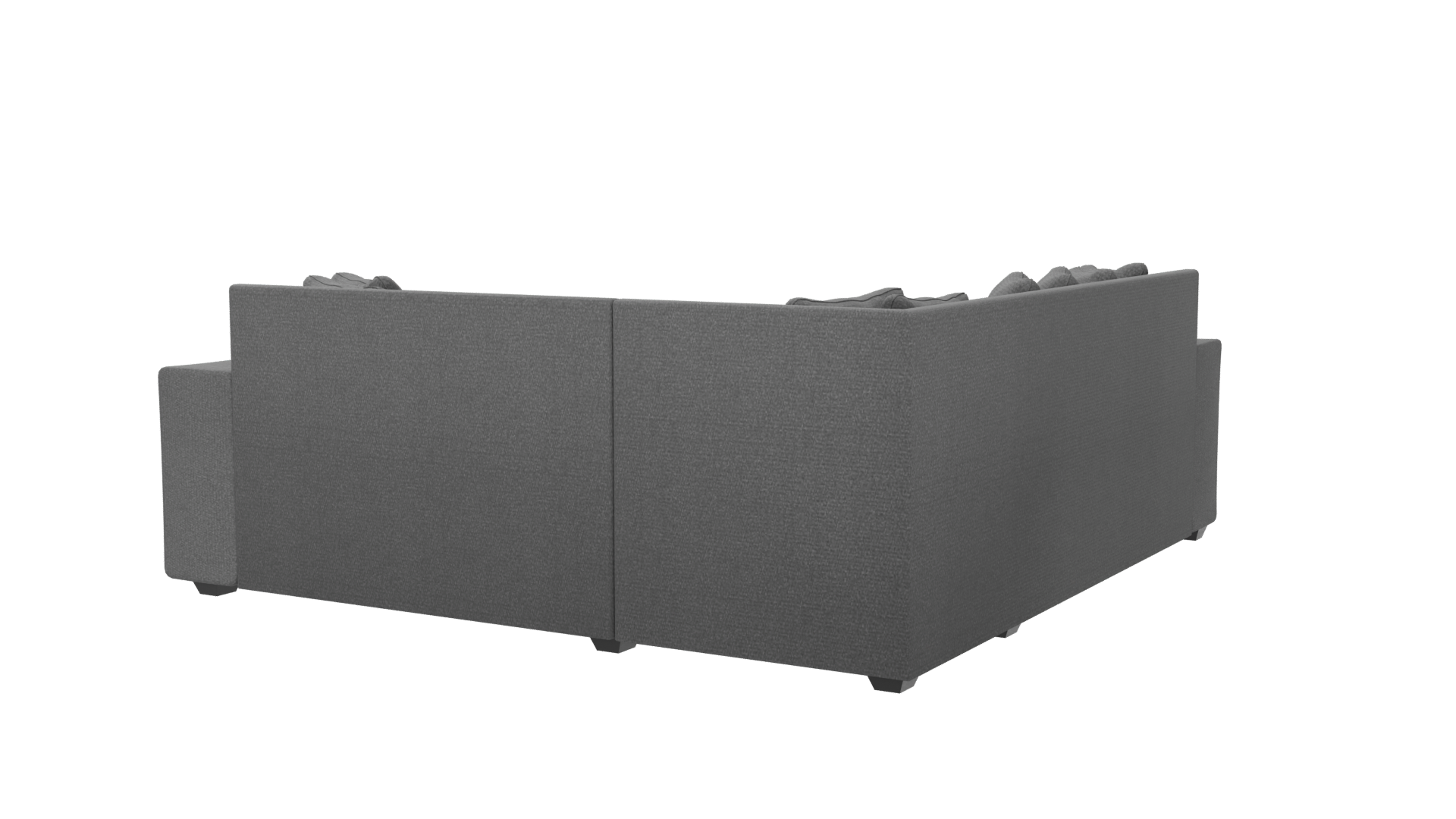 Stylish Fabric Sectional Sofa 3D Model - Professional 3D Model Render 6