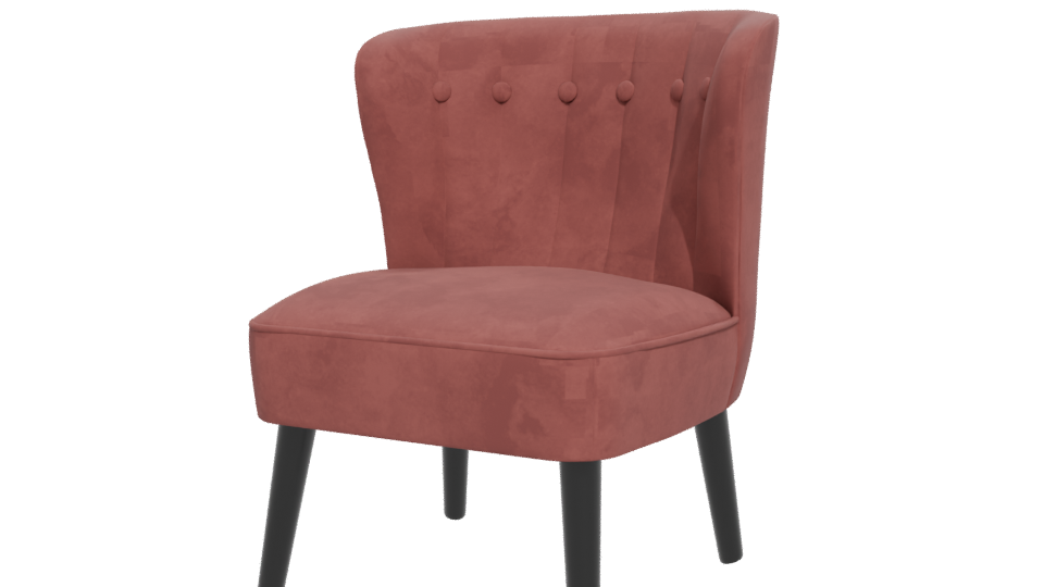 Stylish Fabric Accent Chair 3D Model - Professional 3D Model Render 12