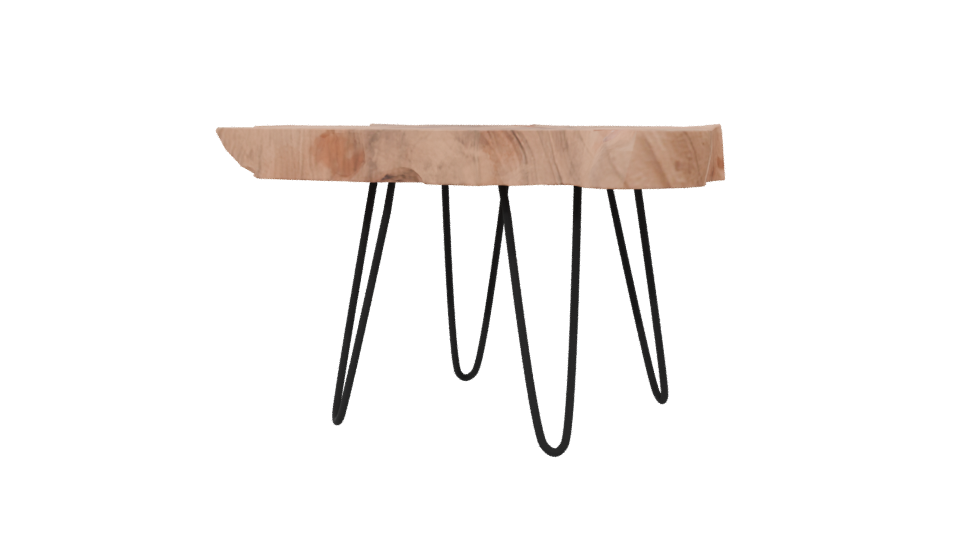 Stylish Wooden Coffee Table 3D Model - Professional 3D Model Render 6