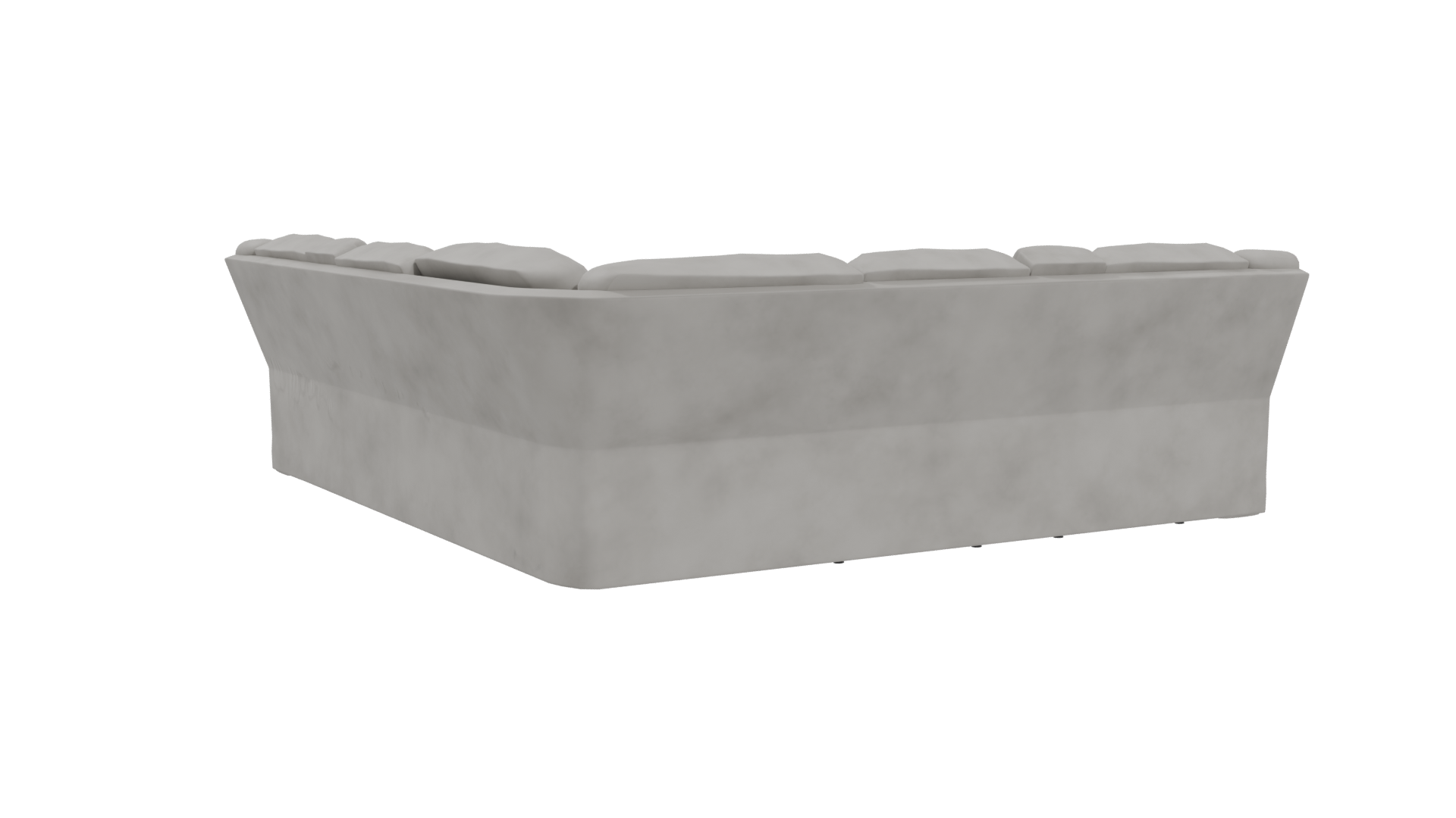 Contemporary L-Shaped Sofa Model - Professional 3D Model Render 4