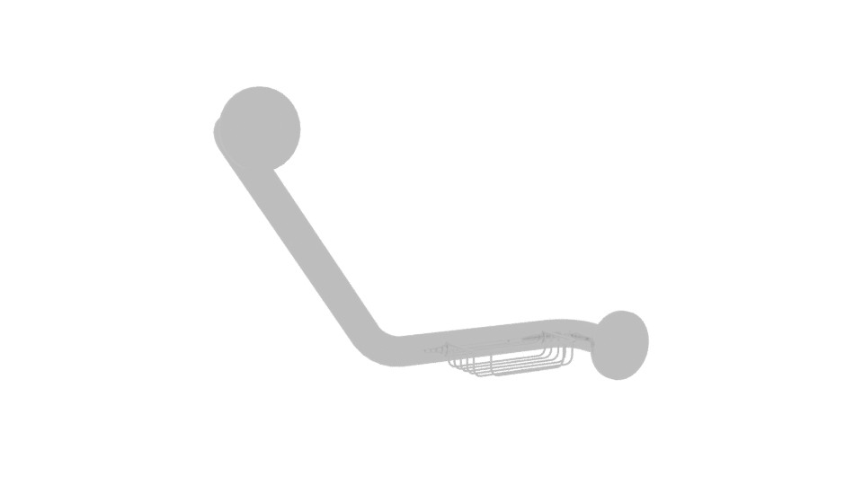 Stylish Bathroom Grab Bar 3D - Professional 3D Model Render 4