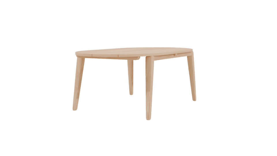 Bergen Acacia Coffee Table 3D - Professional 3D Model Render 3