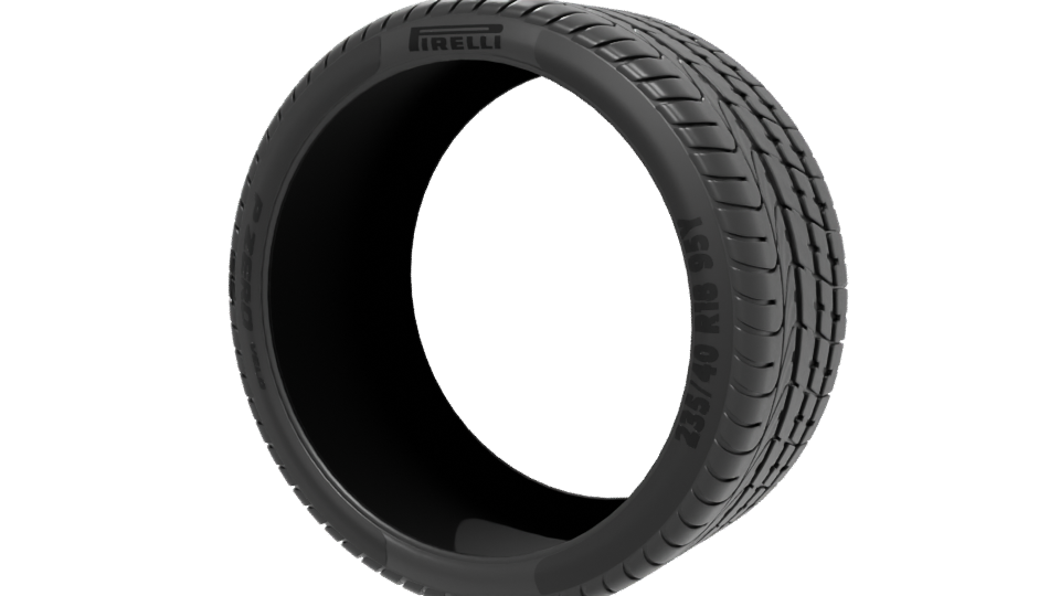 High-Performance Racing Tire 3D Model - Professional 3D Model Render 6