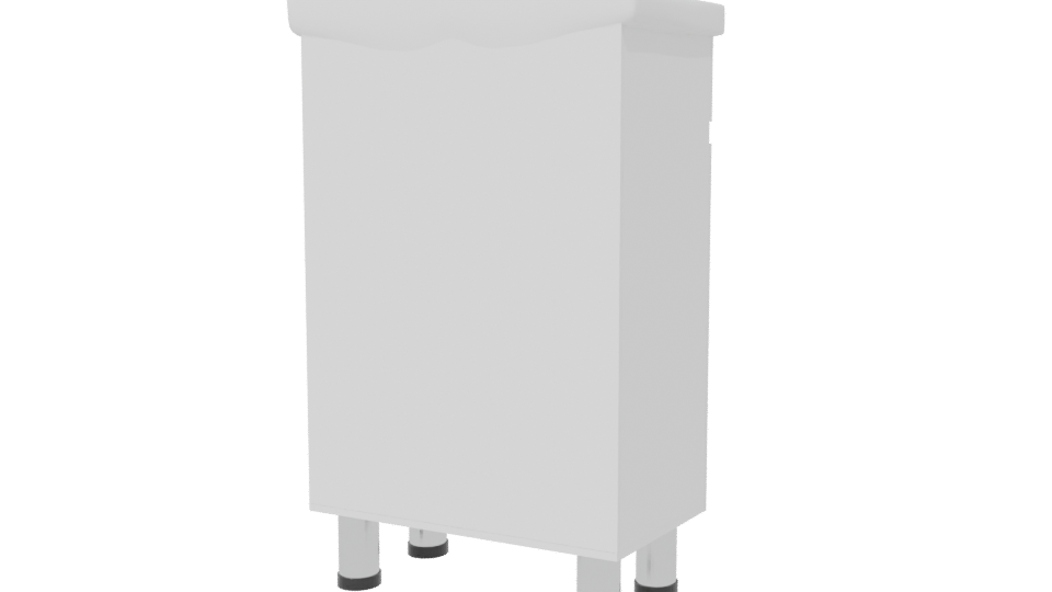 Modern Kitchen Sink Unit 3D - Professional 3D Model Render 6