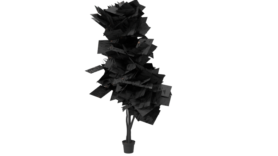 Realistic Potted Plant Model - Professional 3D Model Render 7