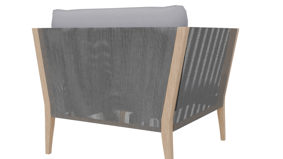 Stylish Modern Accent Chair 3D - Professional 3D Model Render 6