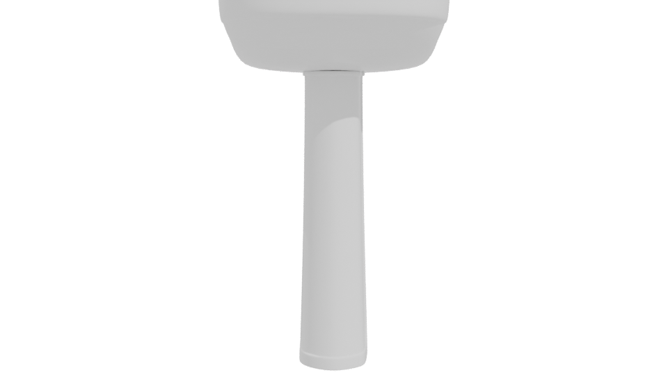 Elegant Pedestal Sink Model 3D - Professional 3D Model Render 11