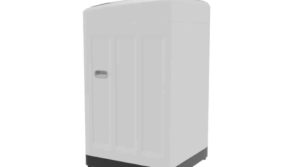 Stylish Top-Loading Washing Machine 3D - Professional 3D Model Render 3