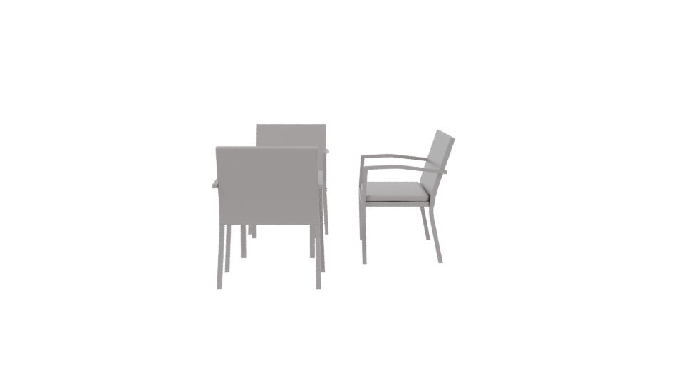 Modern Outdoor Furniture Set 3D - Professional 3D Model Render 2