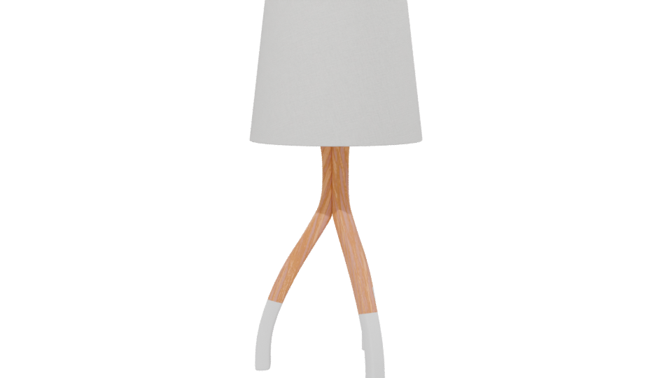 Stylish Wooden Table Lamp 3D - Professional 3D Model Render 13