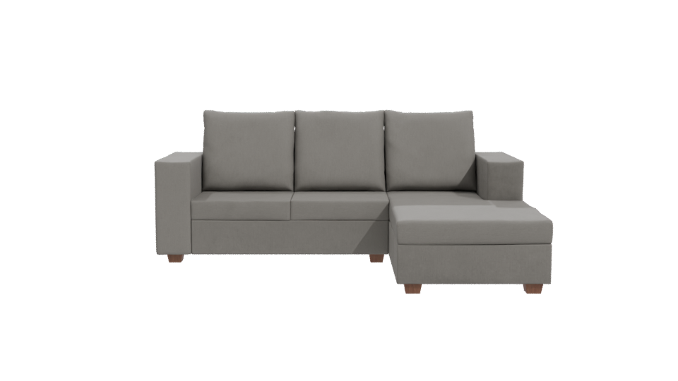 Modern Grey Sectional Sofa 3D - Professional 3D Model Render 11