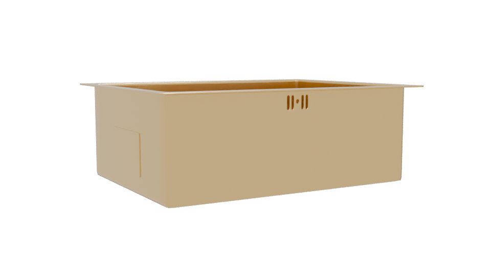 Stylish Modern Rectangular Container 3D Model - Professional 3D Model Render 4
