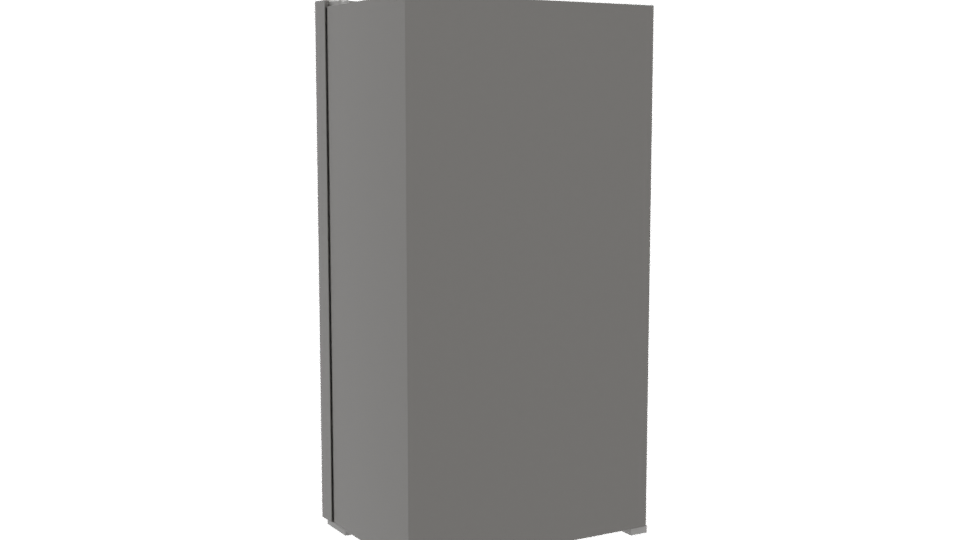 Sleek Modern Refrigerator 3D Model - Professional 3D Model Render 4