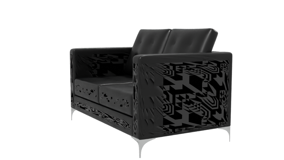 Stylish Blue Fabric Sofa 3D - Professional 3D Model Render 13