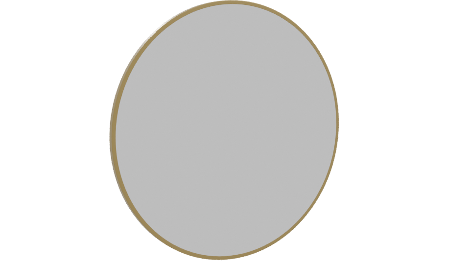 Elegant Round Mirror Model 3D - Professional 3D Model Render 10