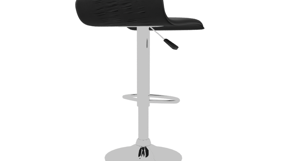 Sleek Modern Bar Stool 3D - Professional 3D Model Render 6