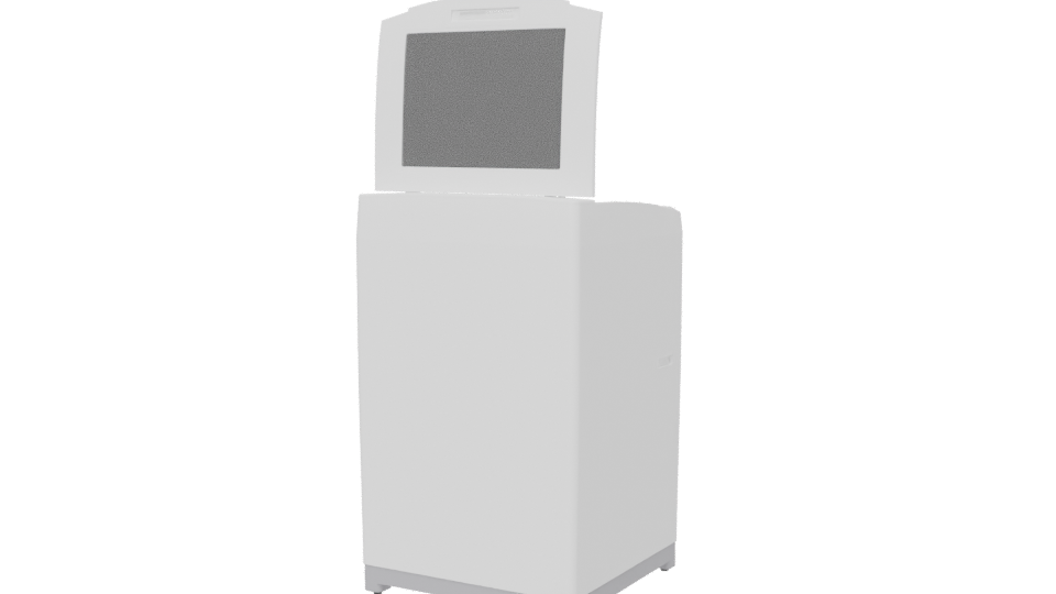 Modern Top-Loading Washer 3D - Professional 3D Model Render 6