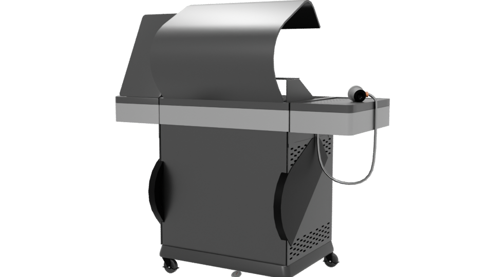 Premium Gas Grill 3D Model - Professional 3D Model Render 6